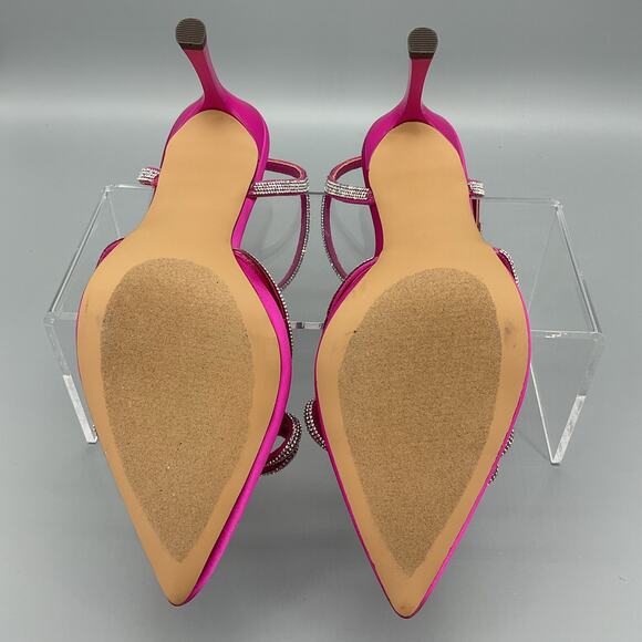 NEW Madden Girl Women’s Dreamy Satin Stiletto Heels Pink Size 7 - Picture 9 of 11